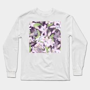 White pink lilies Long Sleeve T-Shirt